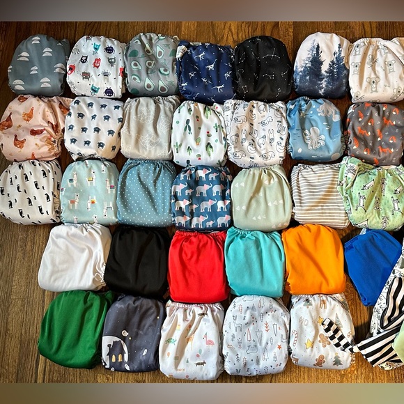 La Petite Ourse - LPO Snap Pocket Cloth Diapers full stash - Picture 2 of 10